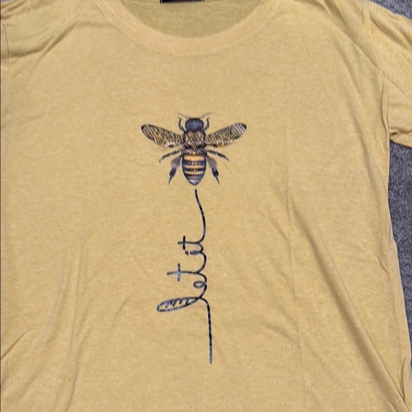 SeeYou Shy - Let It Bee Mustard Yellow Graphic Tee - Picture 3 of 6